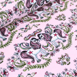 Biojersey Ponies rosa - Janeas Stoffonkel